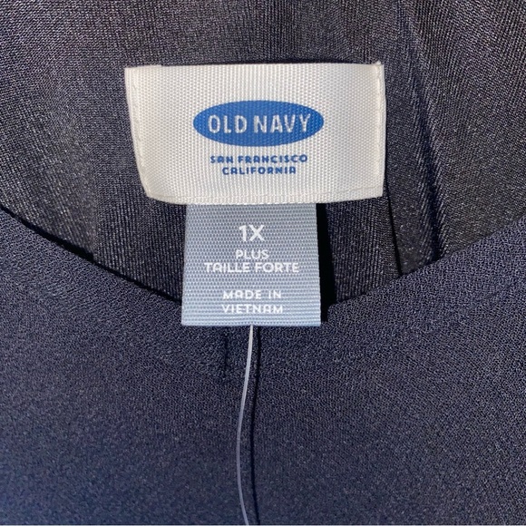 Old Navy 1X NWT Ruffled Tiered Maxi Dress Lined Black Deep V Adjustable Strap - Picture 3 of 14